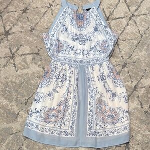 BCBGMaxAzria Halter Paisley Print Dress